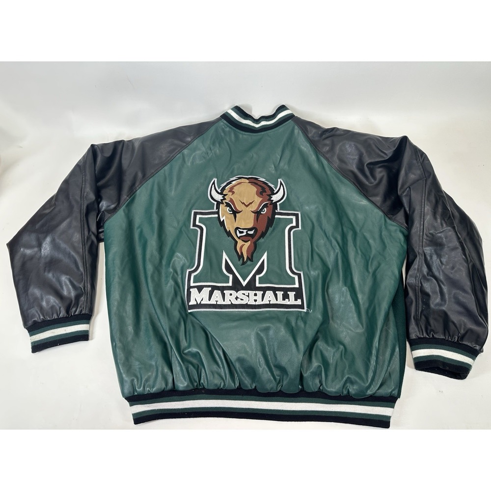Marshall University Steve & Barrys Bomber Wool Blend Varsity Jacket Mens‎ XL - Picture 6 of 8